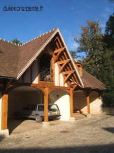 charpente-bois-garage-en-chene-yonne-bourgogne