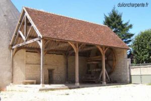 charpente-bois-hangar-pressoir-bourgogne-yonne-aube-cote-d-or